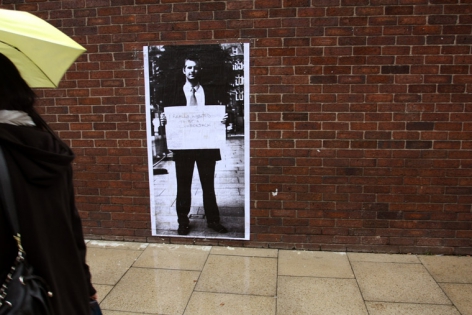  ‟I really wanted to be a lumberjack‟
Affichage sauvage dans les rues Manchester, 2011